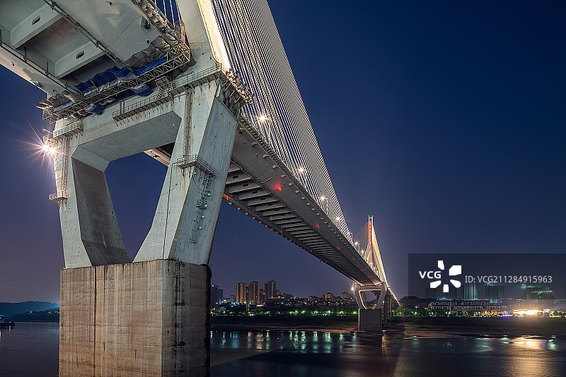 重庆市大渡口古镇夜景图片素材