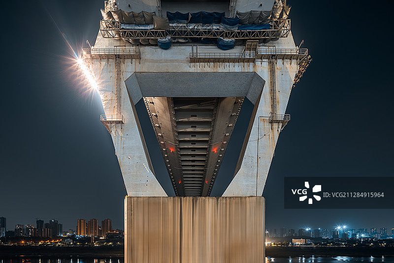重庆市大渡口古镇夜景图片素材