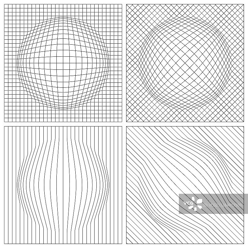 抽象网格凸起图片素材