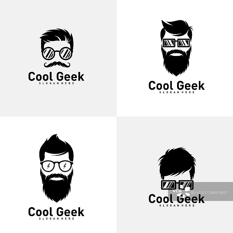 社交达人Logo设计模板套装图片素材