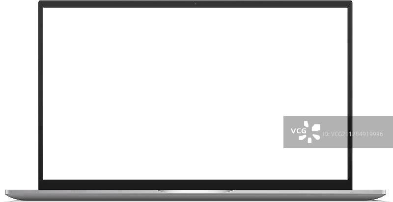 带空白屏幕的笔记本电脑模型图片素材