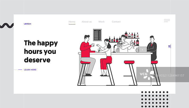 酒吧娱乐网站引导页图片素材