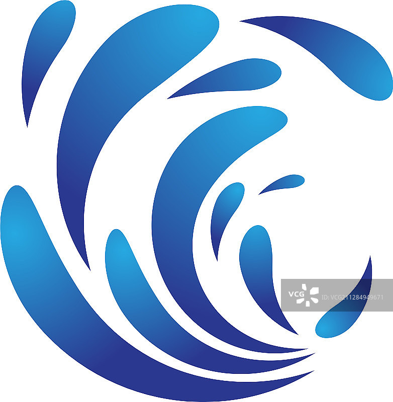 水波图标图片素材