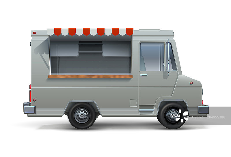 冰淇淋餐车逼真模型图片素材