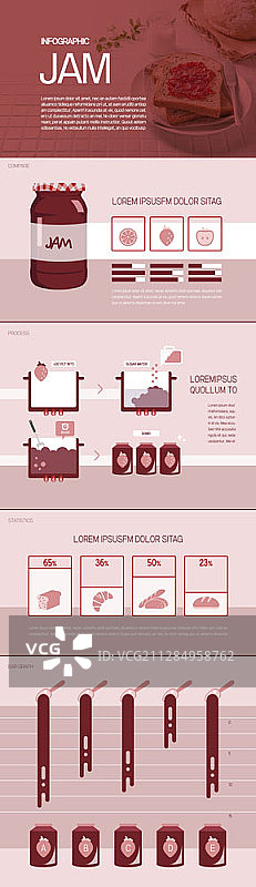 向量信息图模板的果酱图片素材