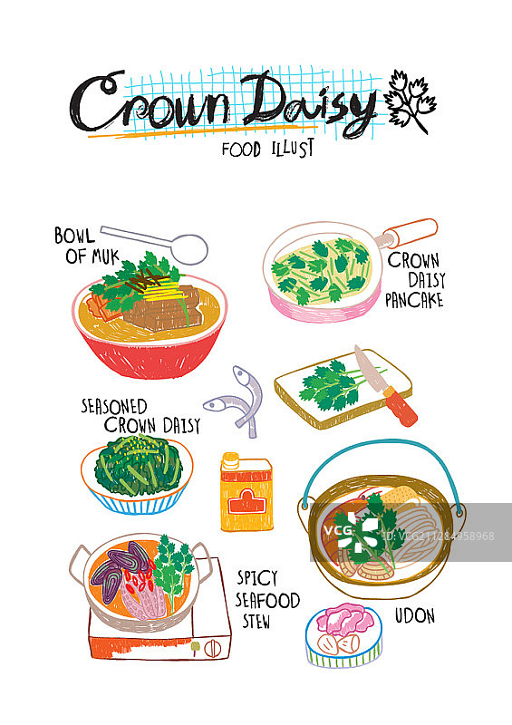 蓬蒿菜美食矢量图图片素材