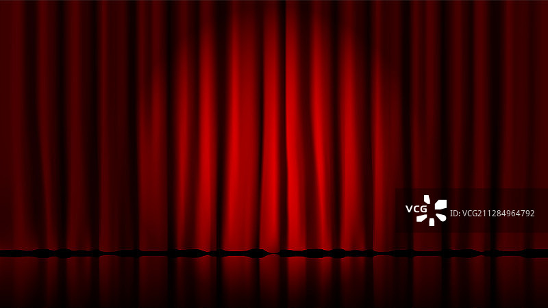 舞台幕布灯光探照灯逼真效果图片素材