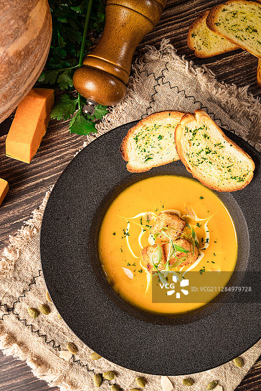 南瓜浓汤图片素材