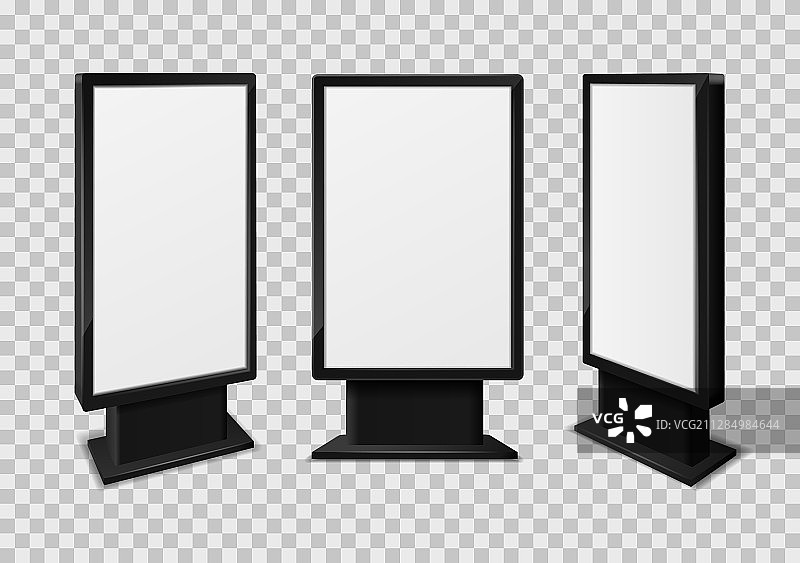 逼真的灯箱广告牌信息图片素材