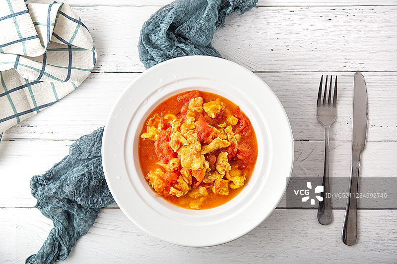 美食家常菜西红柿炒鸡蛋图片素材