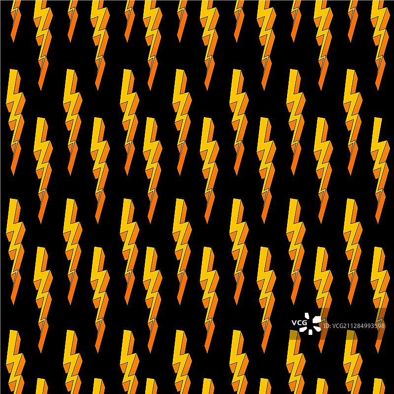 闪电能量无缝图案图片素材