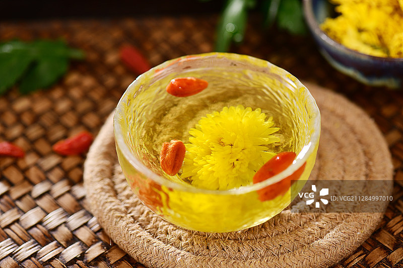 菊花枸杞茶图片素材