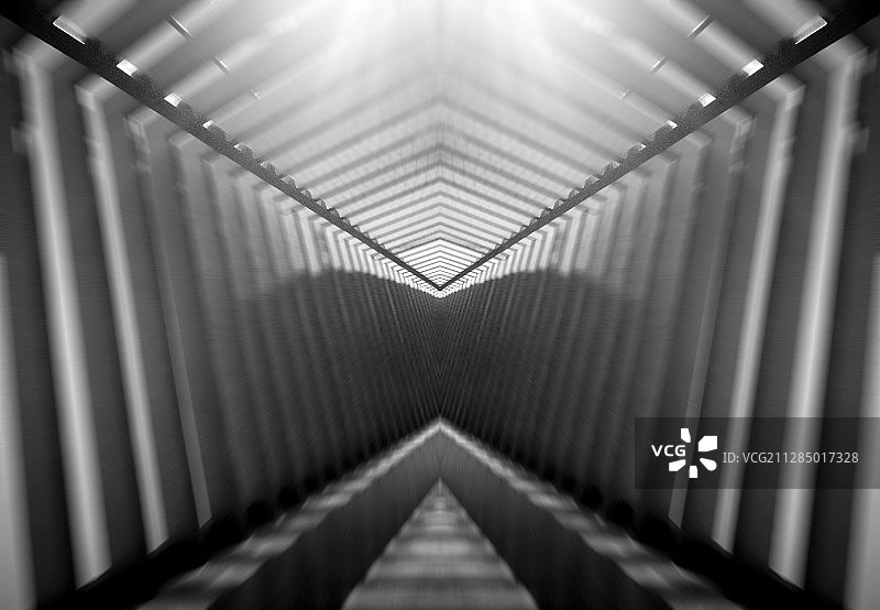 消失的通道图片素材