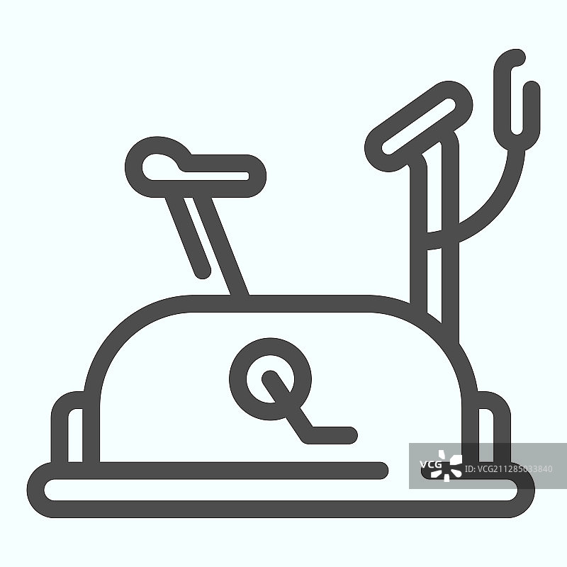 训练器材自行车线条图标图片素材