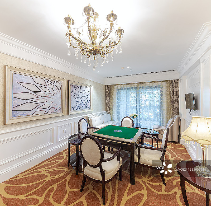 会所VIP麻将室图片素材