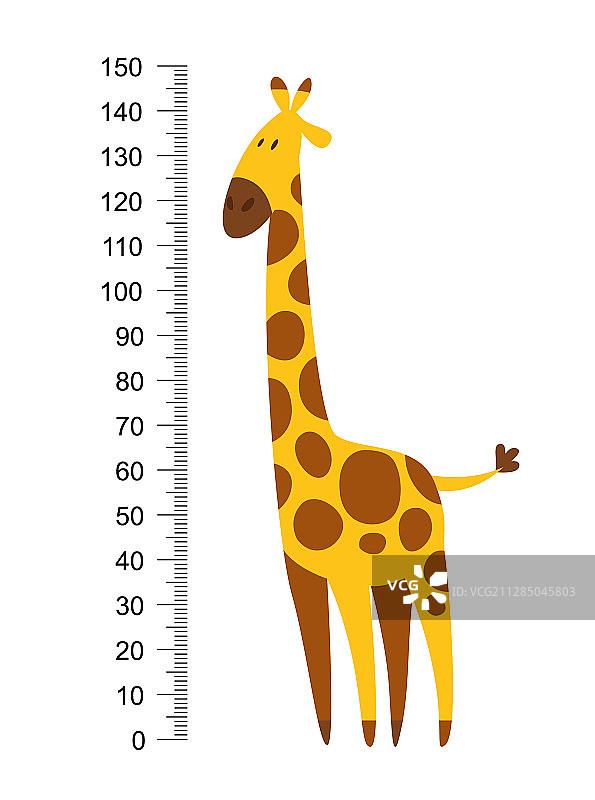 脖子很长的快乐滑稽的长颈鹿图片素材