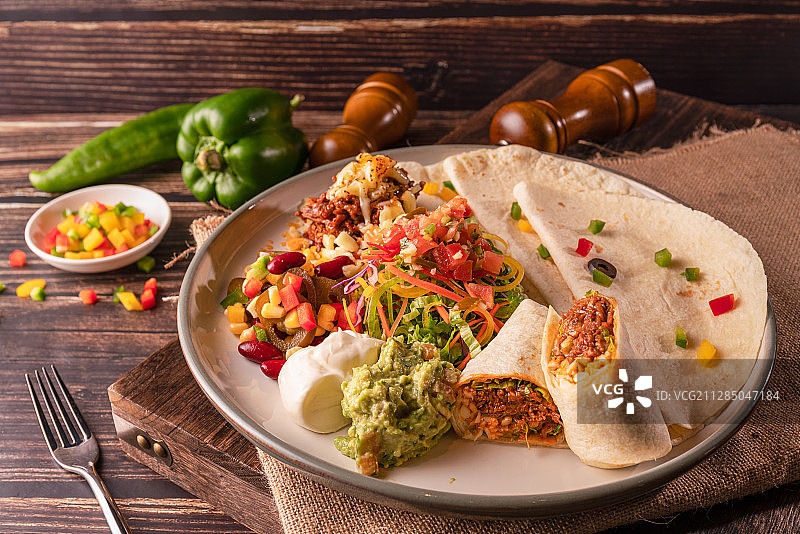 墨西哥肉卷图片素材