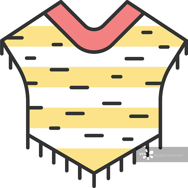 套头斗篷彩色图标图片素材