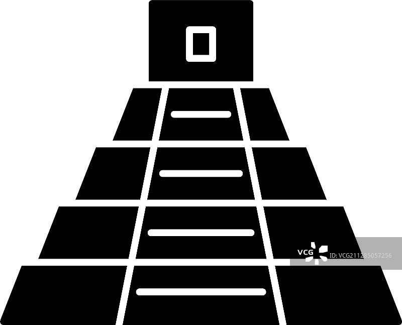 墨西哥金字塔字形图标图片素材