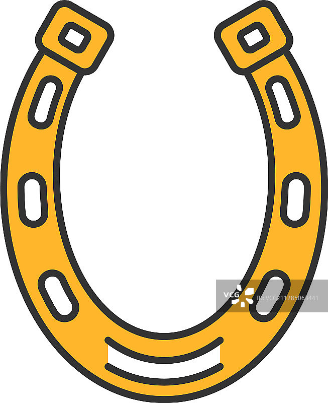 彩色马蹄铁图标图片素材