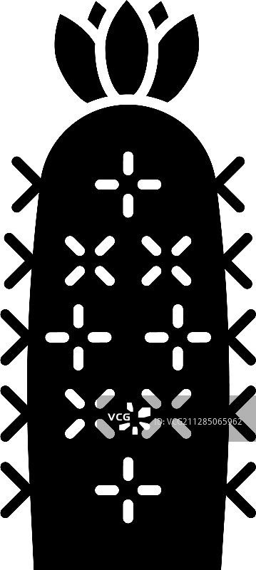 刺猬仙人掌符号图标图片素材