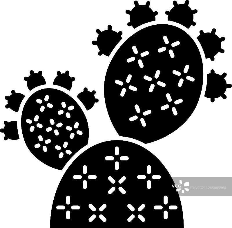 仙人掌果实标志符号图片素材