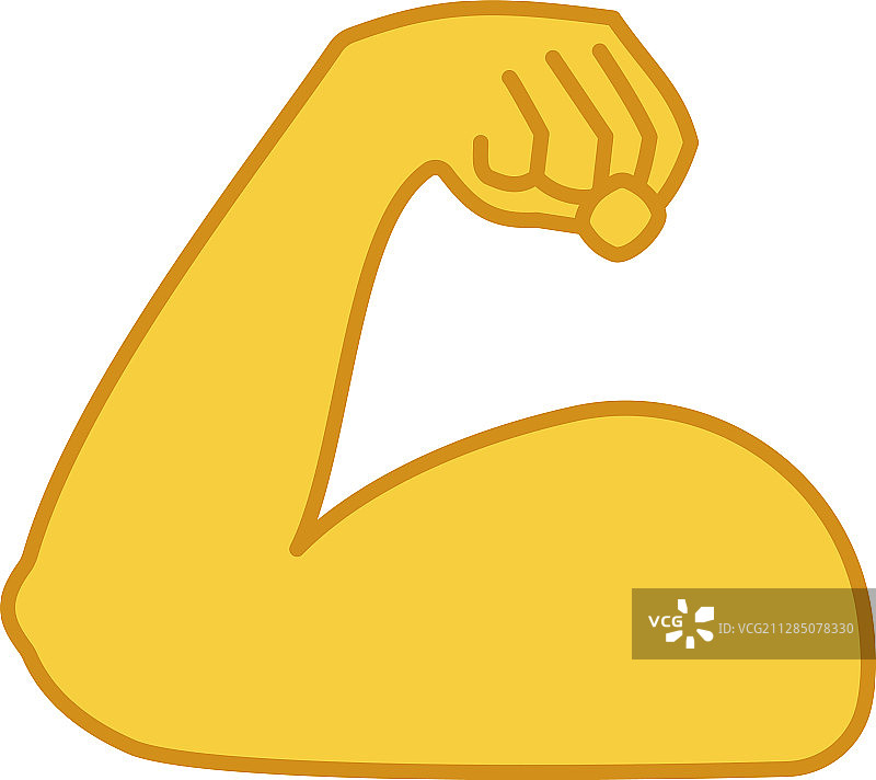 肱二头肌颜色图标图片素材