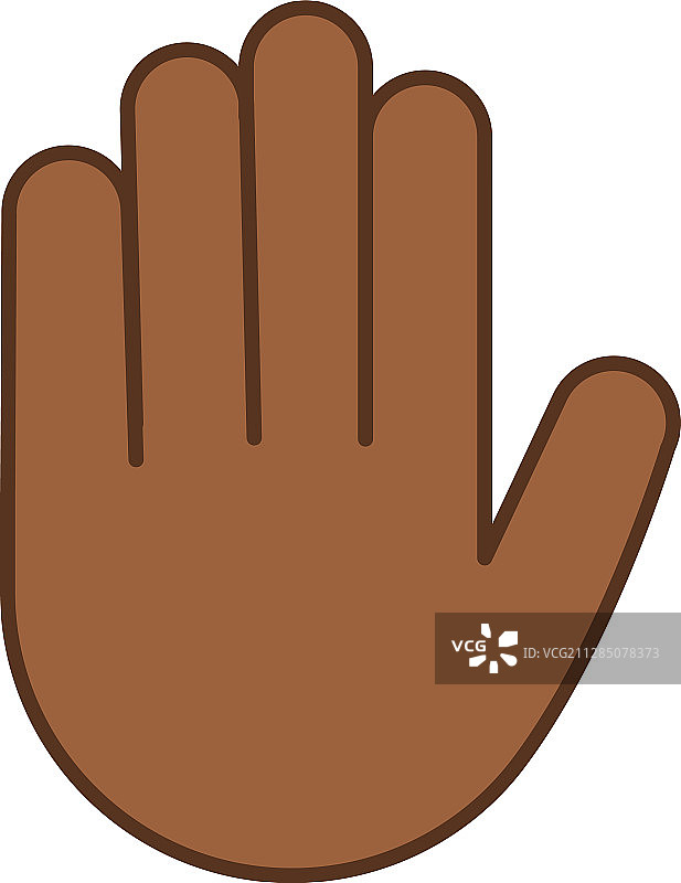 举手彩色图标图片素材