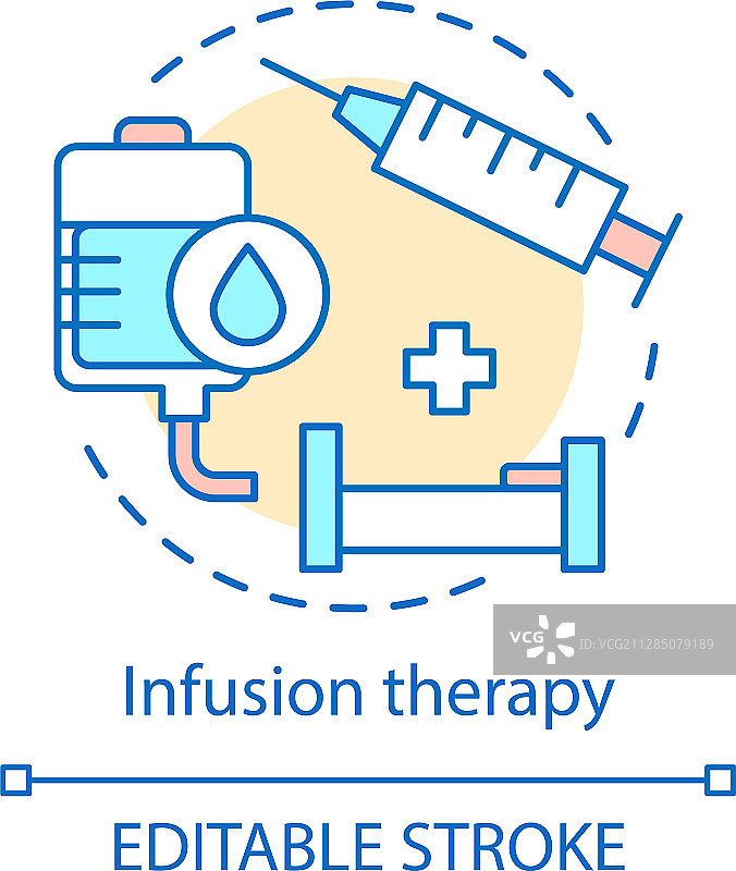 输液治疗概念图标图片素材