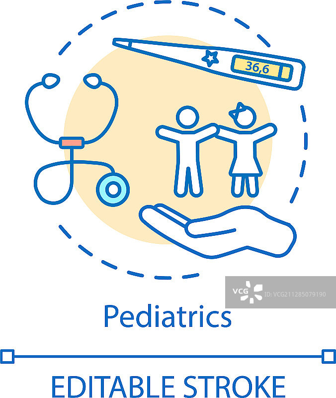 儿科概念图标图片素材