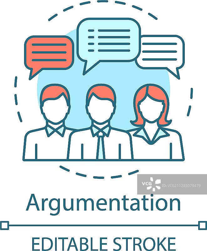 辩论概念图标图片素材