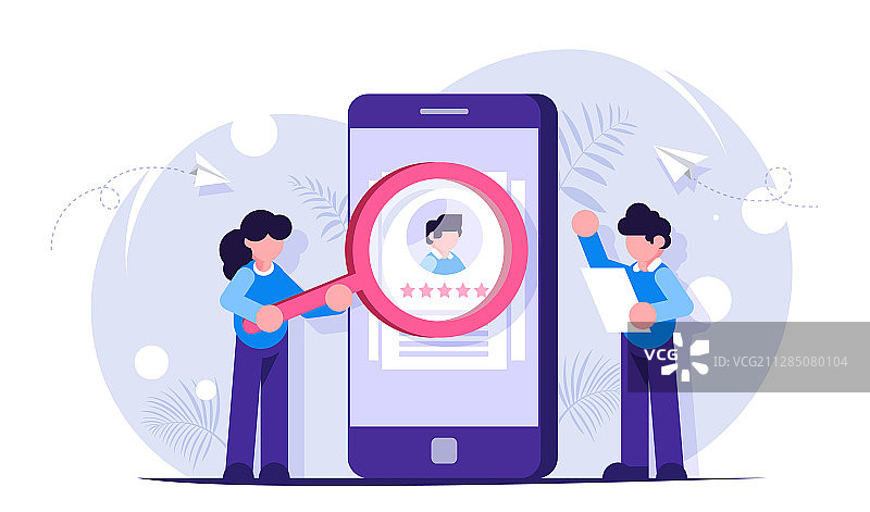 人力资源经理正在面试图片素材