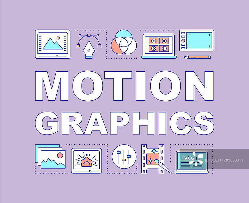 动态图形文字概念banner图片素材