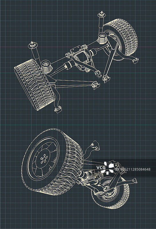 SUV悬挂结构图图片素材