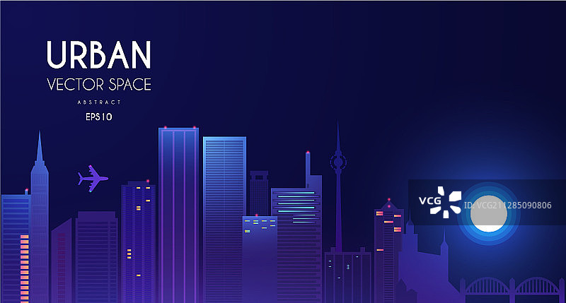 城市灯光背景图片素材