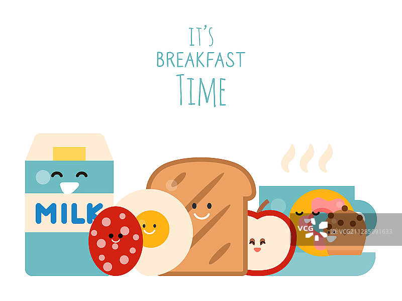 早餐食物概念banner图片素材