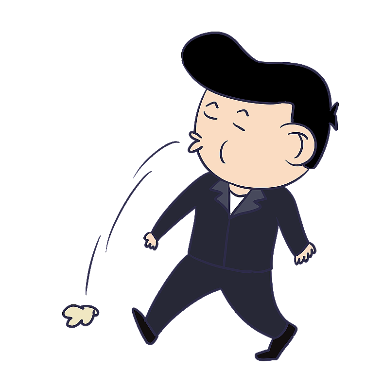 元素：随地吐痰人物简笔画图片素材