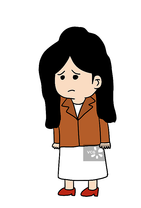 元素：悲伤不开心的女性图片素材