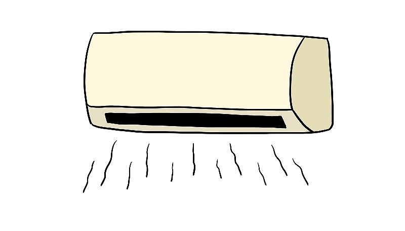 元素：手绘简笔画空调图片素材