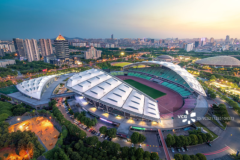 江阴市体育中心和城市客厅图片素材