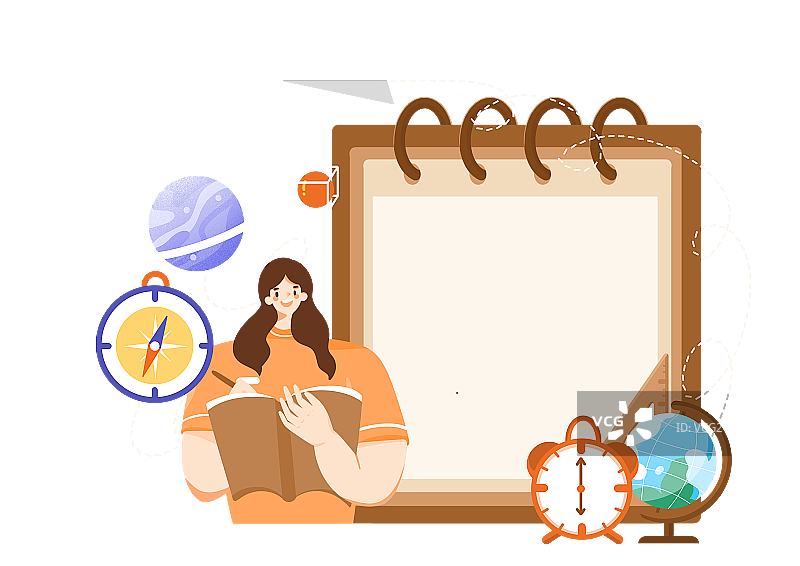 学生学习组合元素图片素材