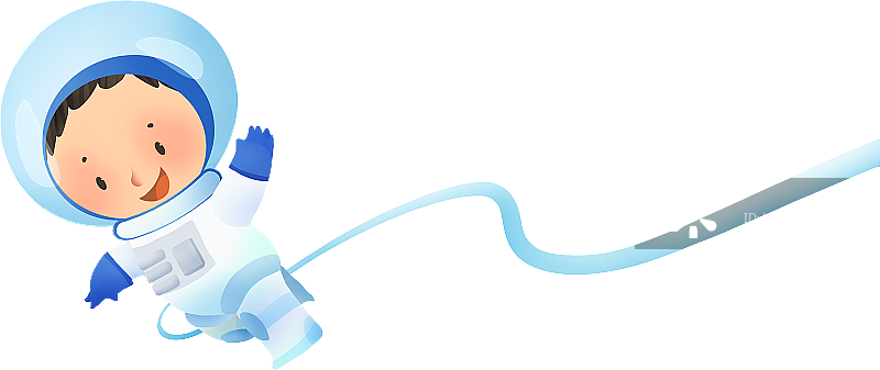 宇航员元素插画图片素材