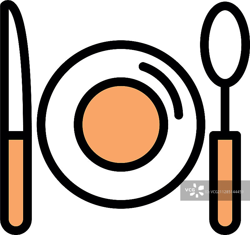 刀叉餐盘图片素材