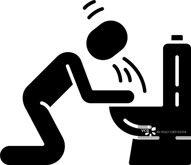 恶心呕吐标志图片素材