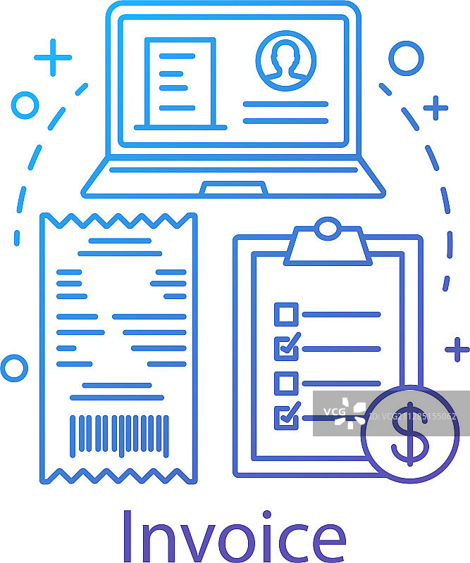 发票概念图标图片素材