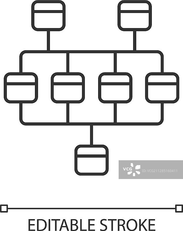 网络图线性图标集群图图片素材