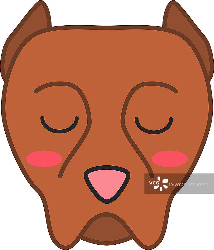 可爱的卡哇伊比特犬角色图片素材