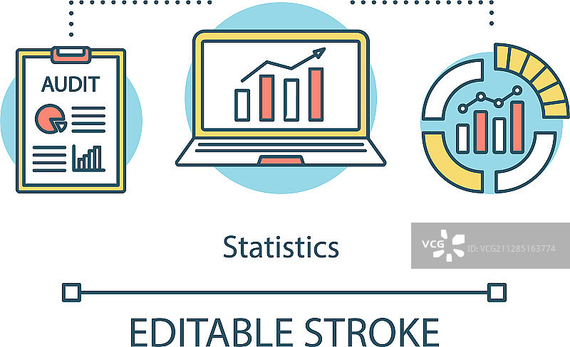 统计研究概念数据图标图片素材