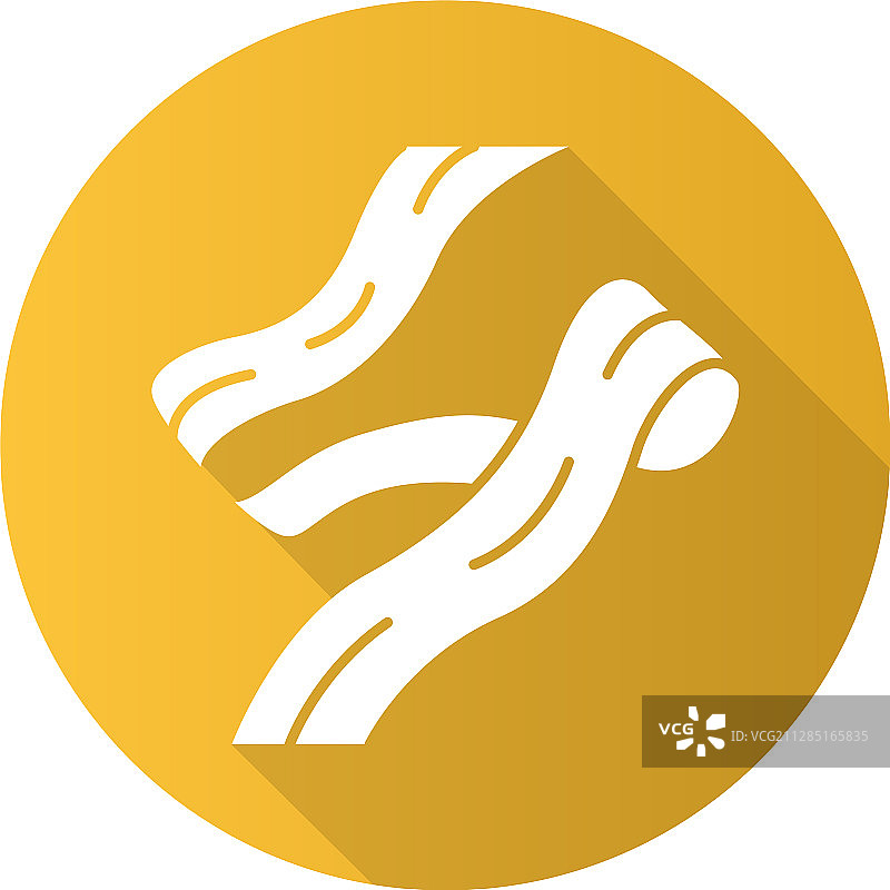 意大利宽面扁平设计长阴影glyph图标图片素材