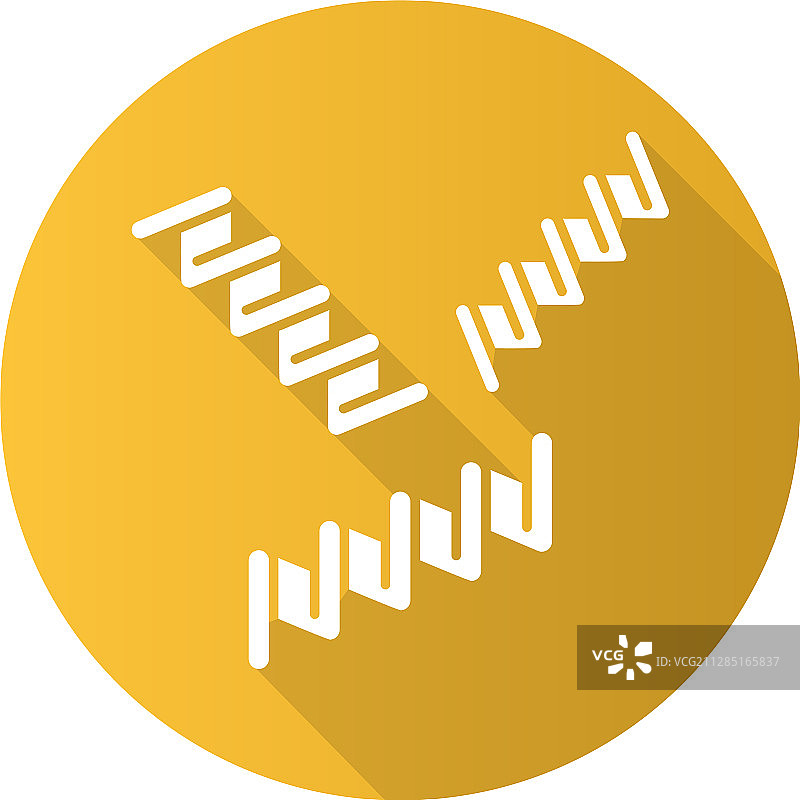 螺旋面扁平设计长阴影glyph图标图片素材